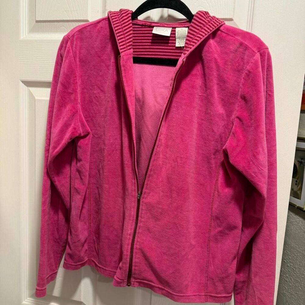 Hot Pink Velour Hoodie